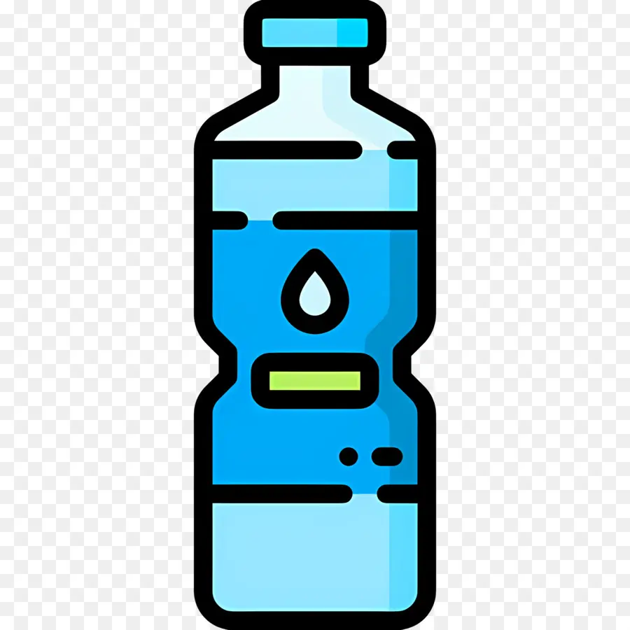 Eau Minérale，Bouteille Bleue PNG