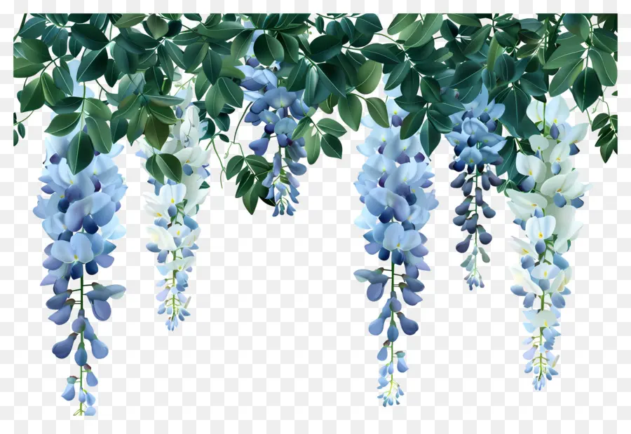 Fleurs Suspendues，Fleurs Violettes Suspendues PNG