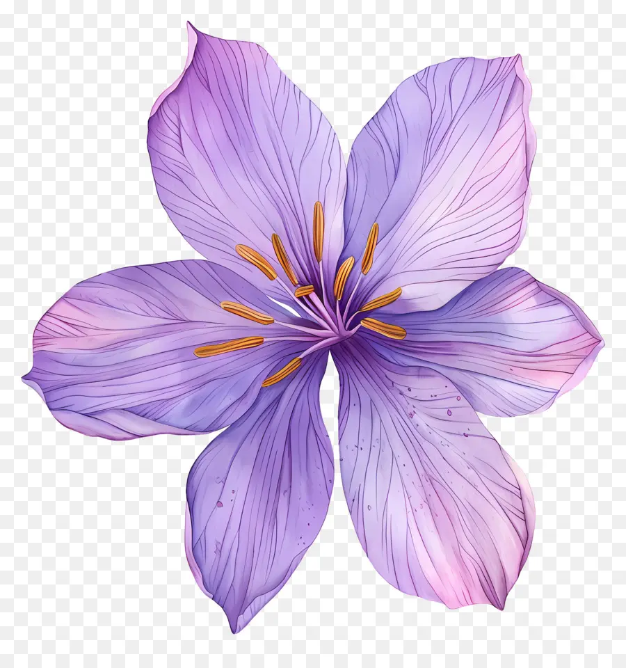 Fleur De Safran，Fleurs Violettes PNG