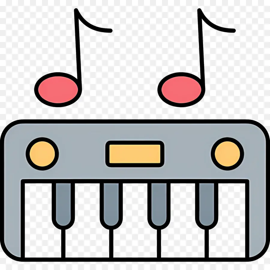 Clavier De Musique，Clavier Gris PNG