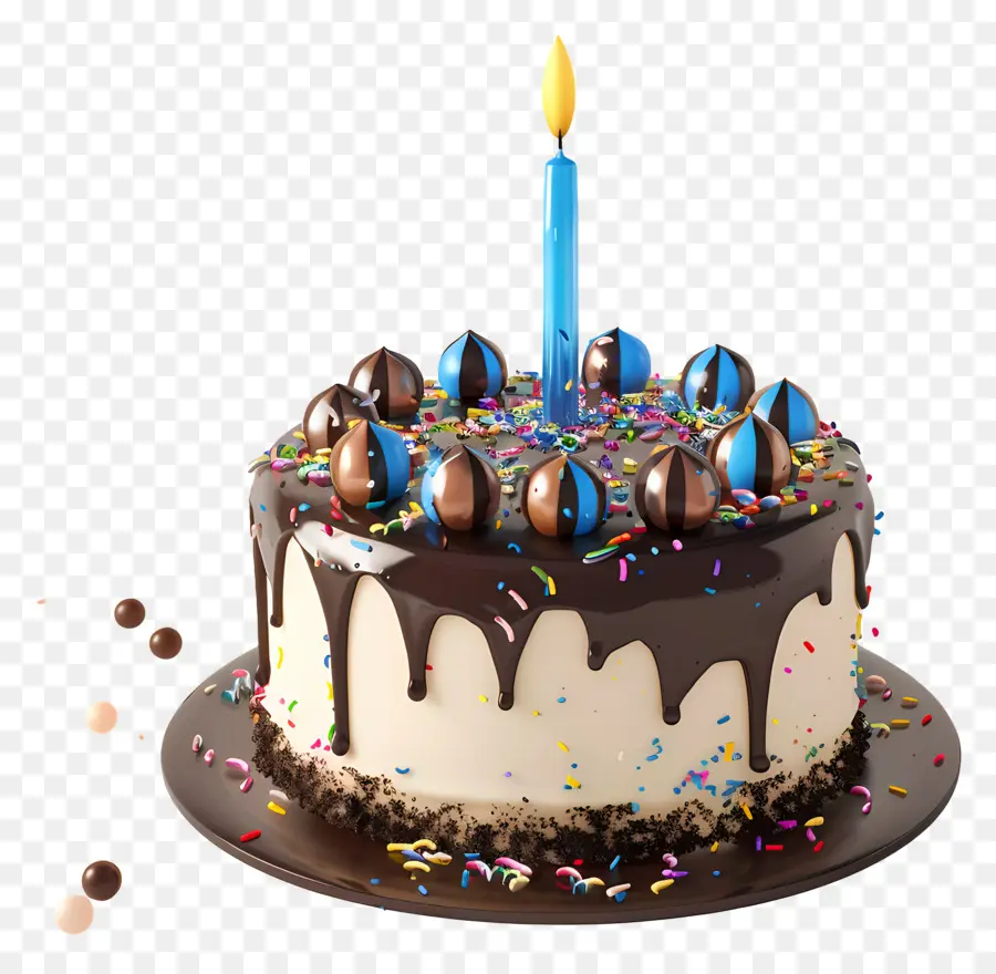 Gâteau D'anniversaire Modèle 3d，Gâteau Au Chocolat PNG