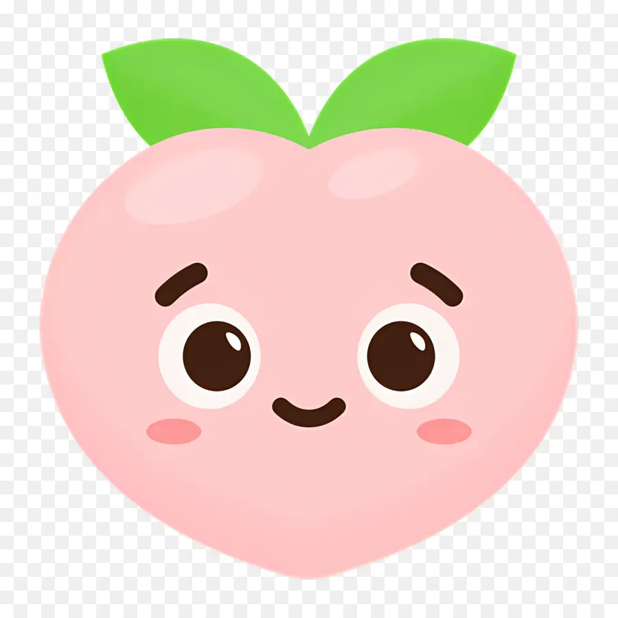 Pêche Emoji，Pêche Mignonne PNG