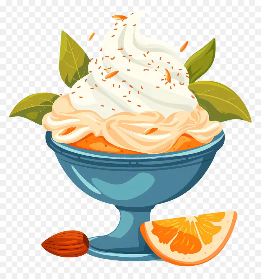 Bingsu Sur Glace，Desserts à L'orange PNG