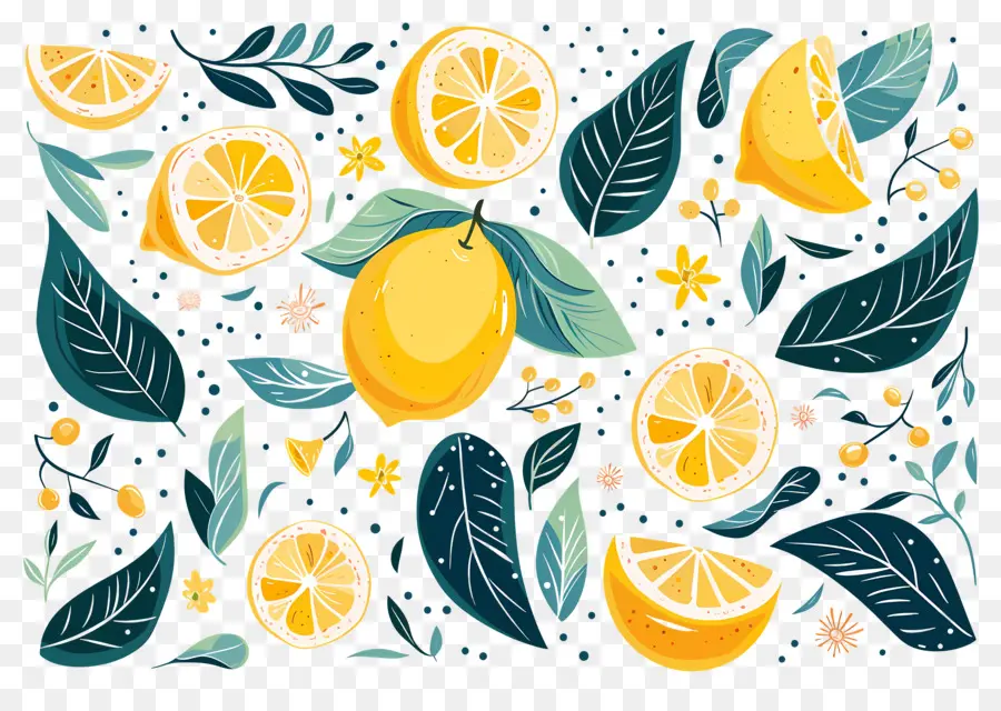 Citrons，Motif Citron PNG