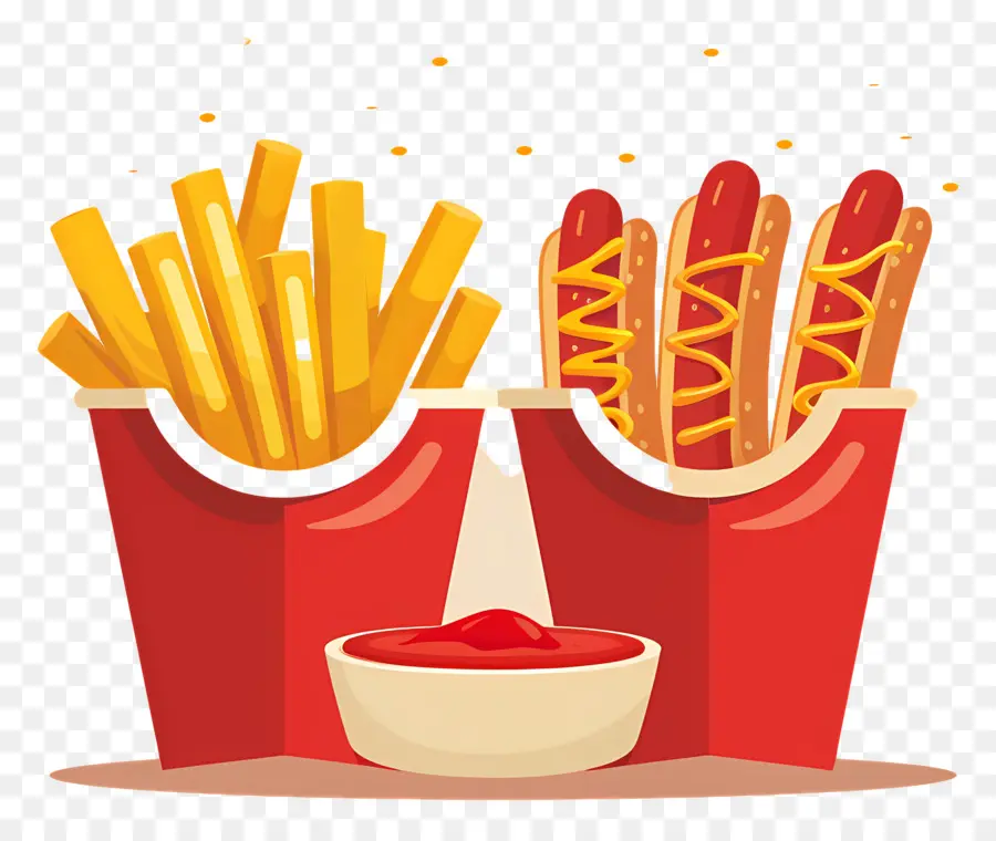 Salchipapa，Frites Et Saucisses PNG