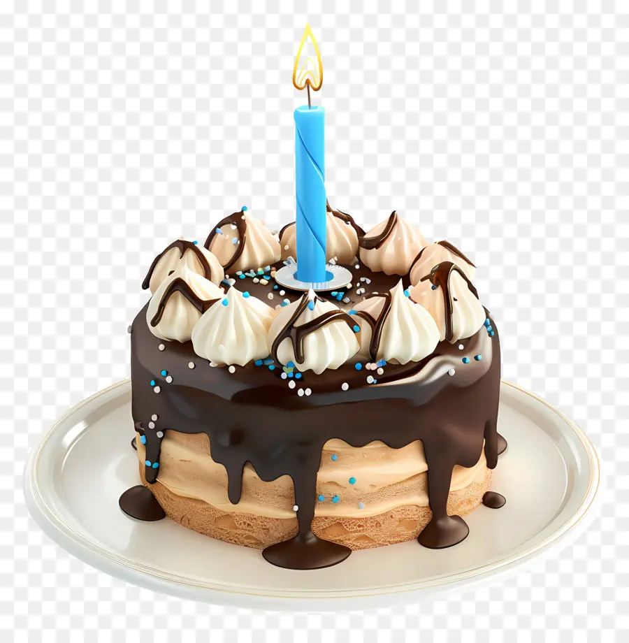 Gâteau D'anniversaire Modèle 3d，Gâteau Au Chocolat PNG