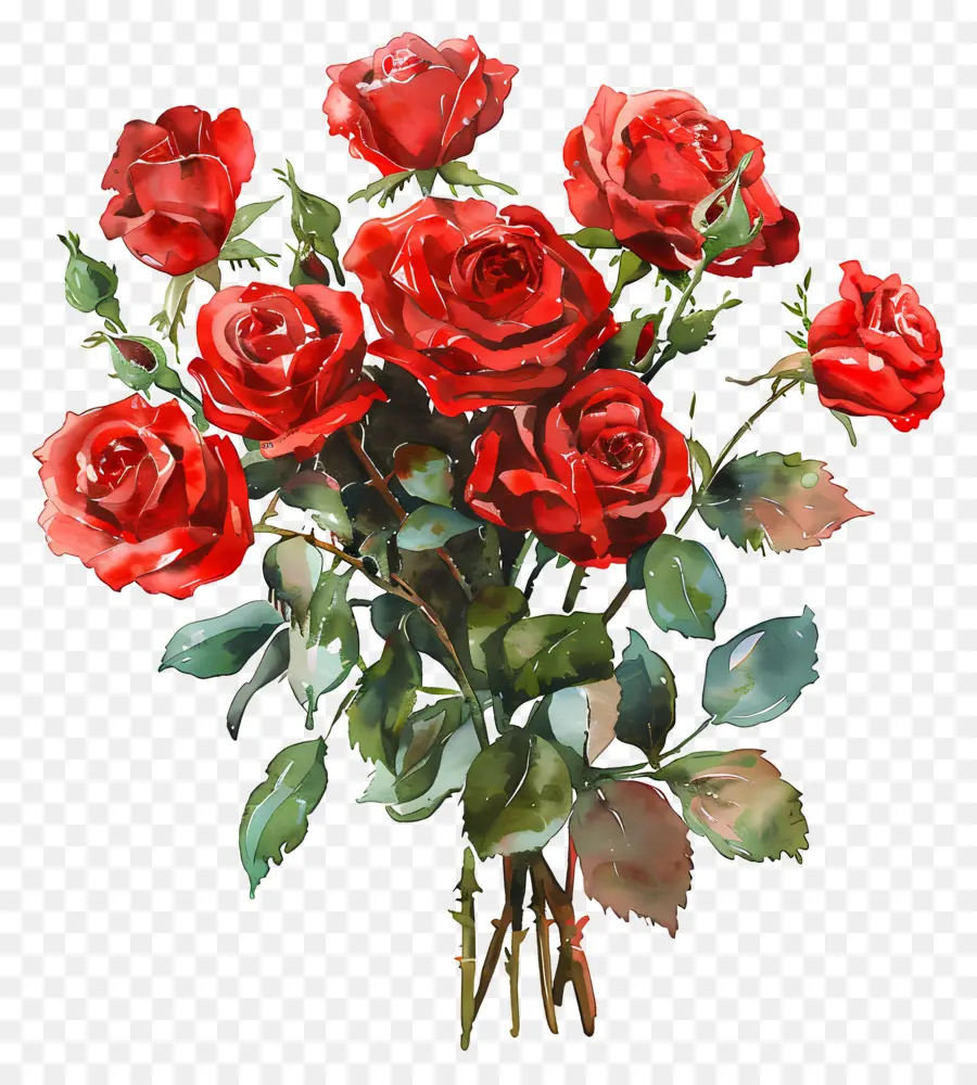 Fleur Rose，Bouquet De Roses Roses PNG