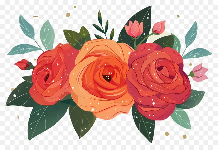 Fleur Rose，Bouquet De Roses PNG