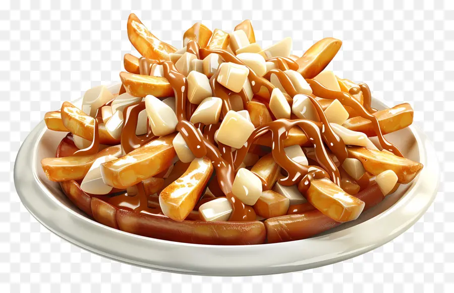 Poutine，Fromage En Grains PNG