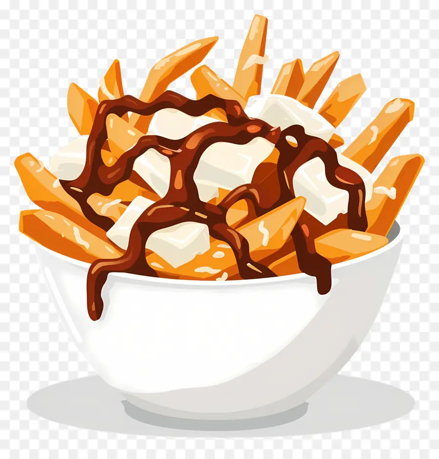 Poutine，Poutine Avec Garnitures PNG