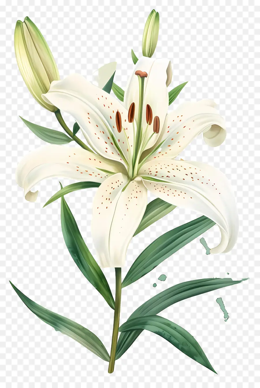 Fleur De Lys，Lys Blanc PNG