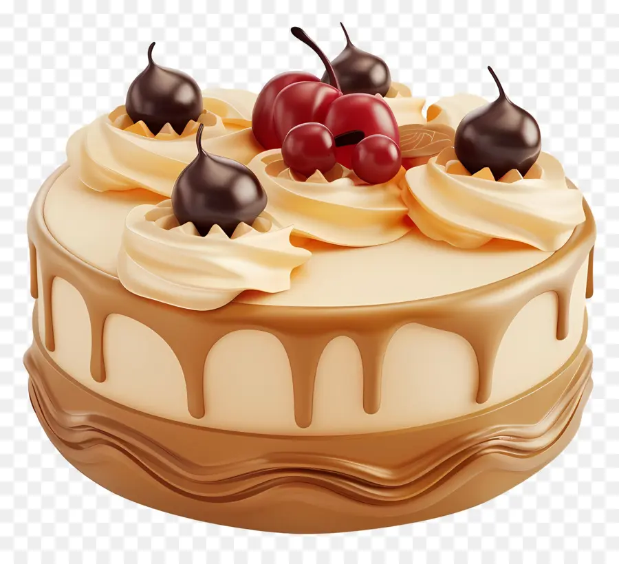 Gâteau 3d，Gâteau Au Chocolat PNG