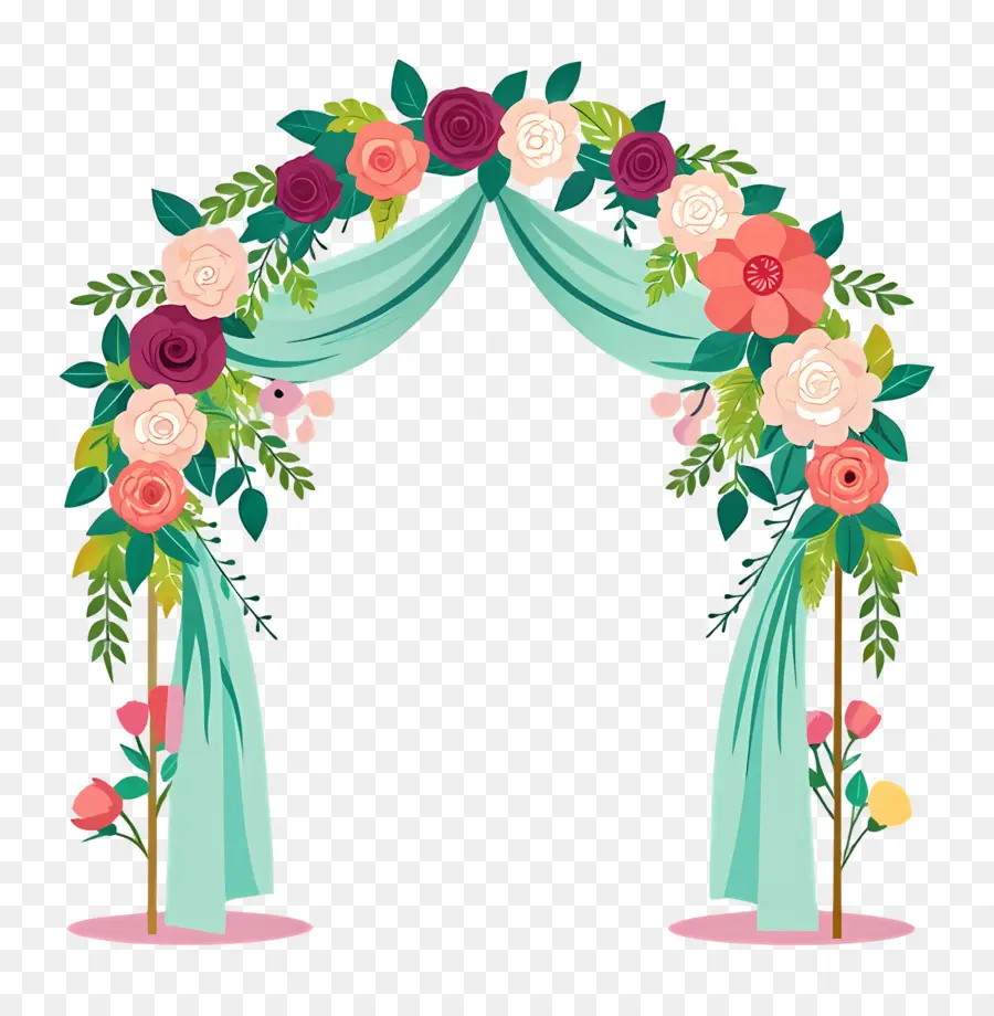 Arche De Mariage，Arche Florale PNG