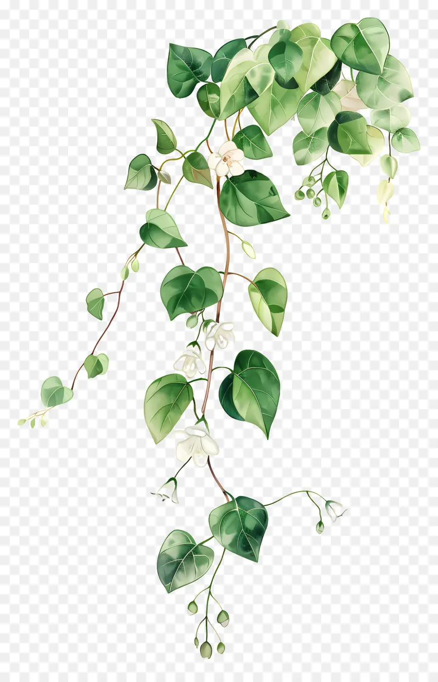 Plante Grimpante，Feuilles Vertes PNG