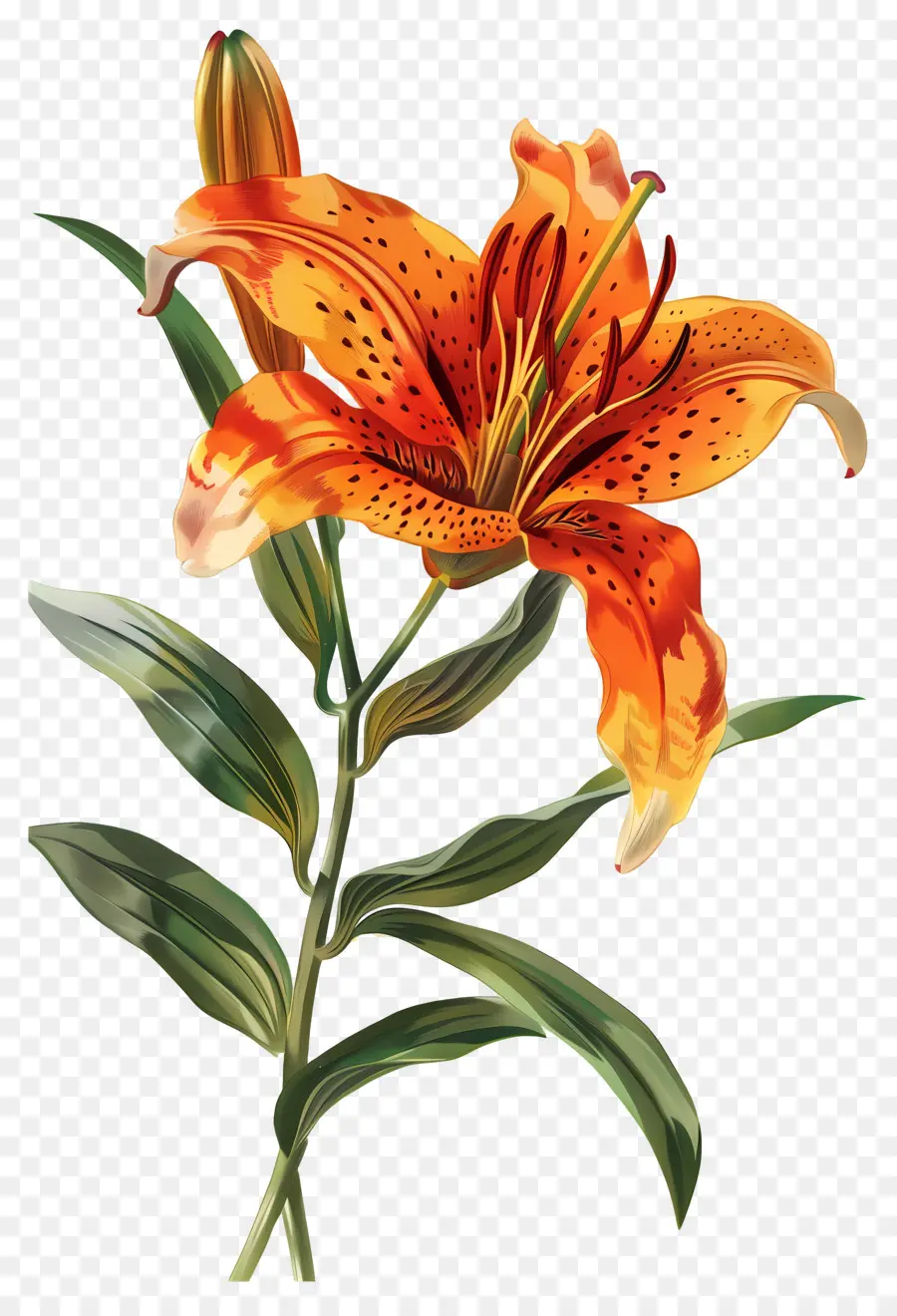 Fleur De Lys，Lys Oranges PNG