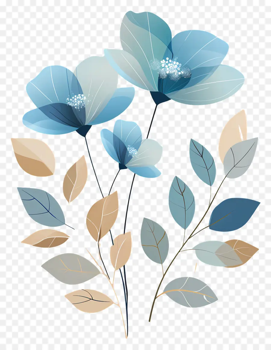 Fleurs Bleues，Fleur Bleue PNG