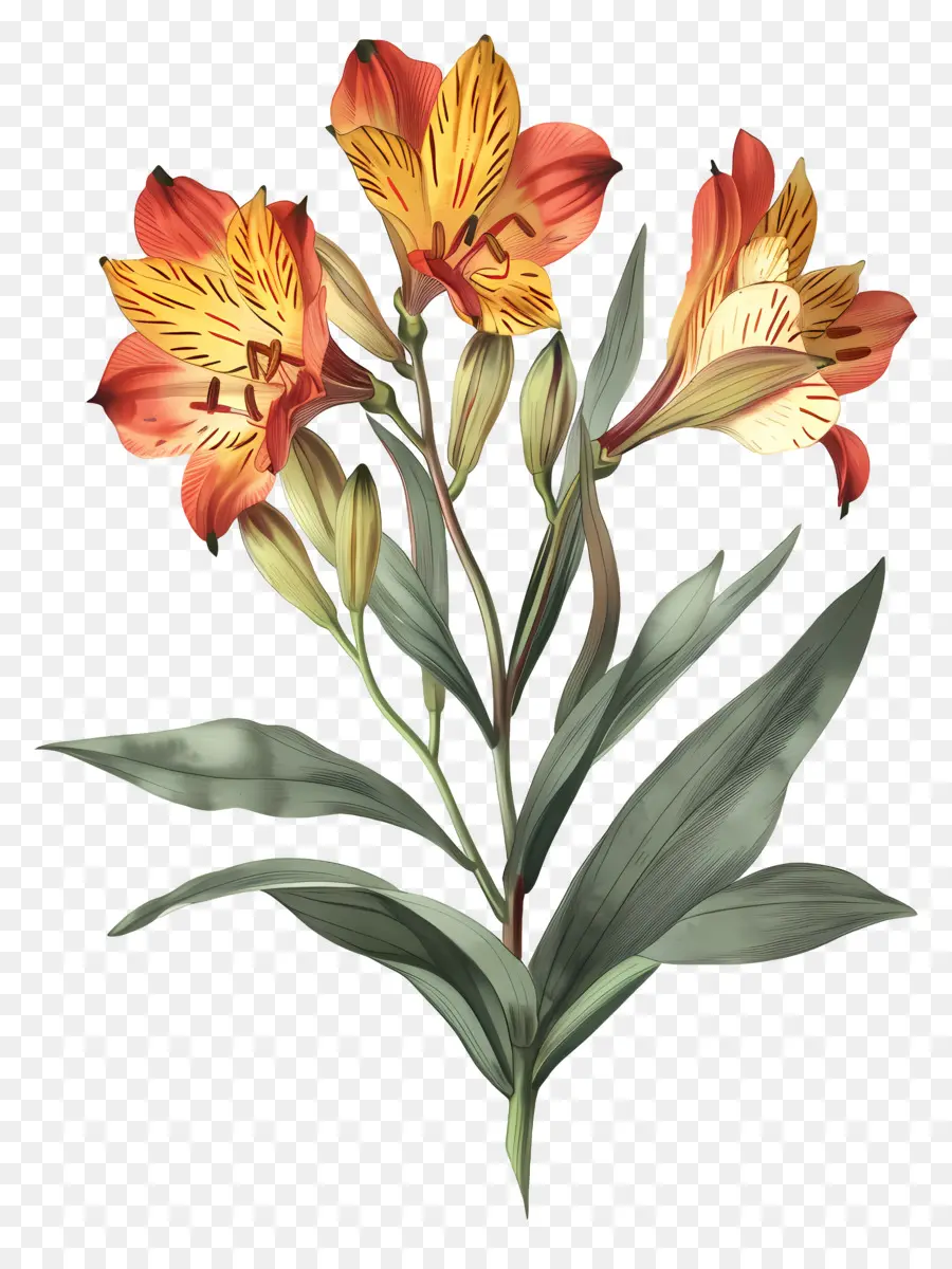 Fleur De Lys，Lys Oranges PNG