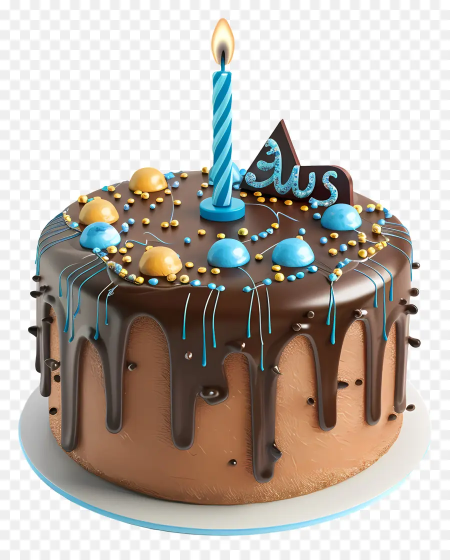 Gâteau D'anniversaire Modèle 3d，Gâteau Au Chocolat PNG