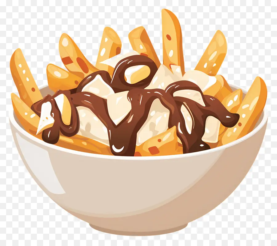 Poutine，Poutine Avec Garnitures PNG