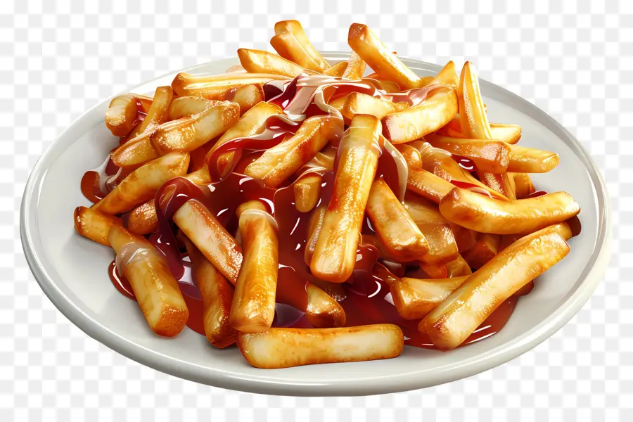 Poutine，Frites Avec Sauce PNG