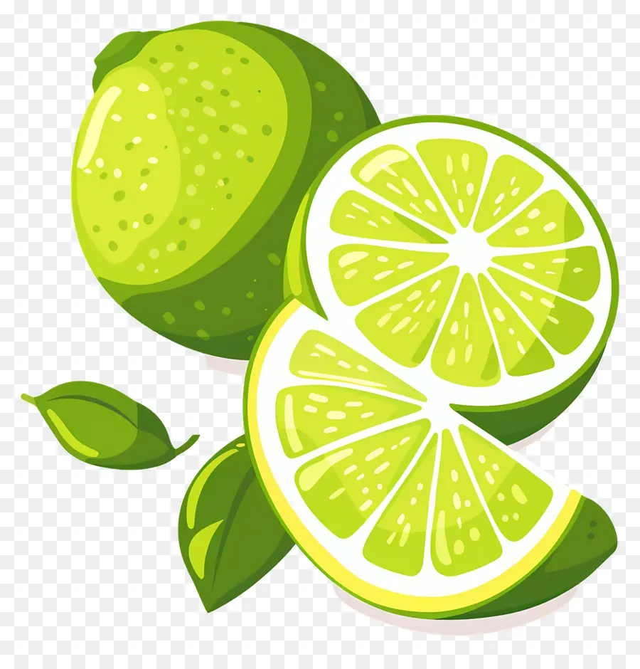 Citron Vert，Tranche De Citron Vert PNG