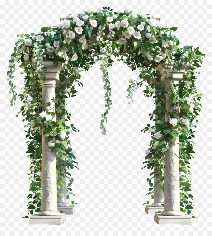 Arche De Mariage，Arche Florale Luxueuse PNG