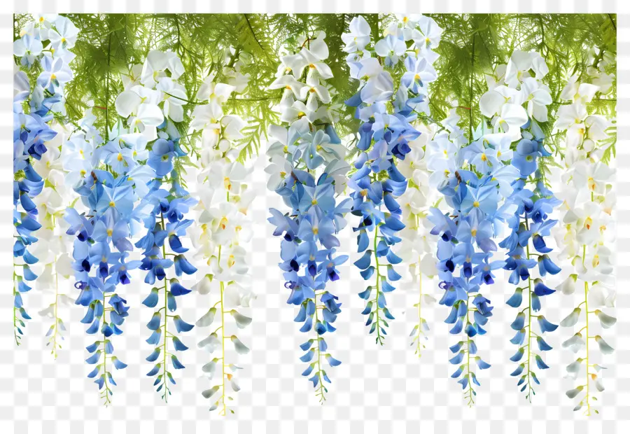 Fleurs Suspendues，Feuilles PNG