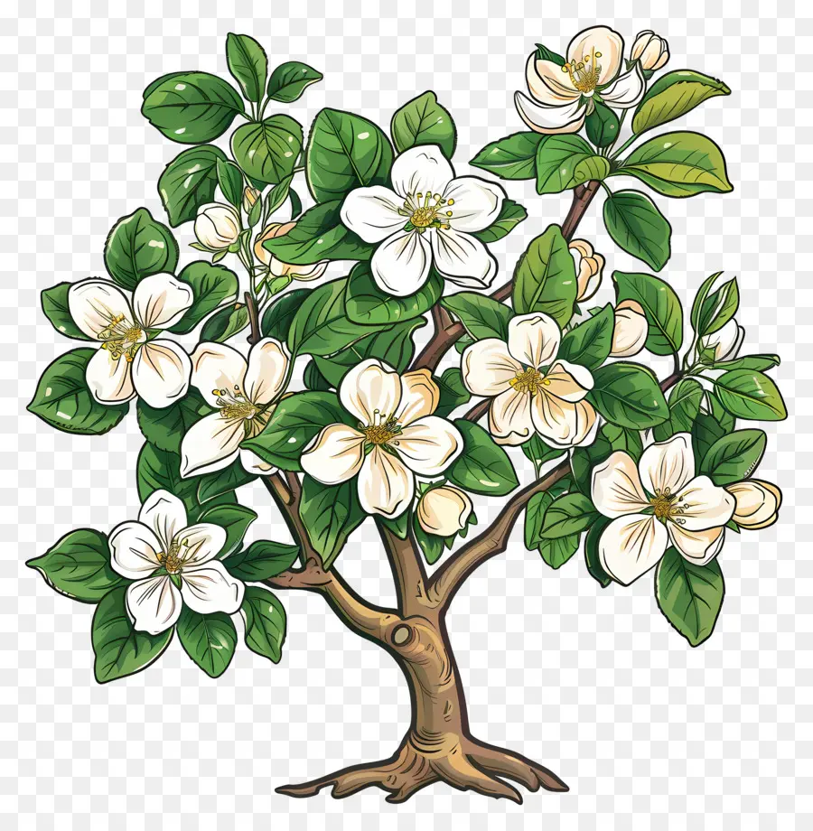 Arbre à Fleurs，Arbre En Fleurs PNG