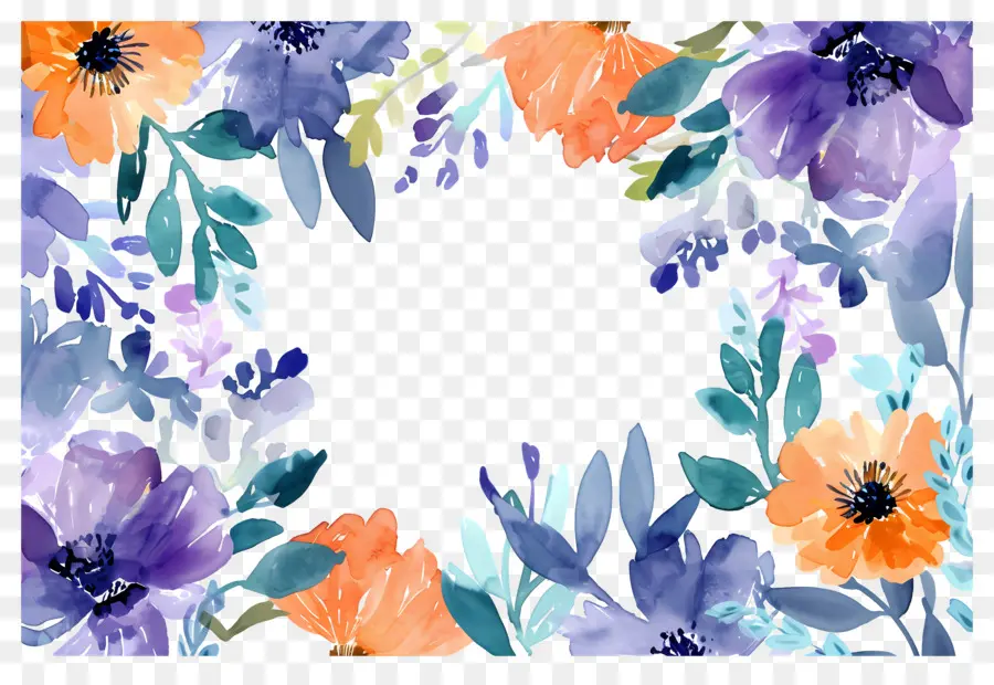 Cadre Floral，Fleurs PNG