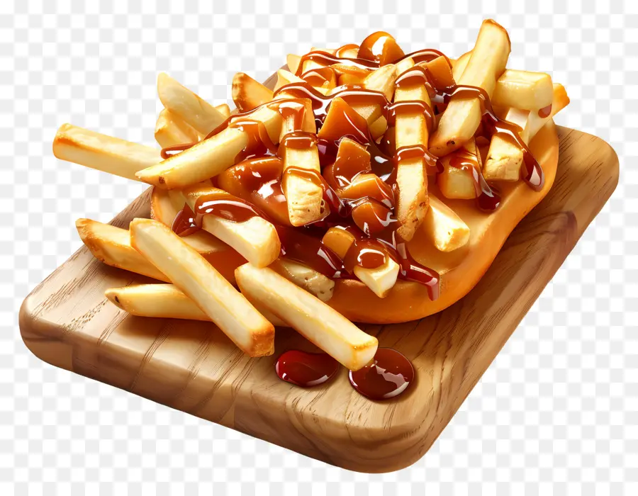 Poutine，Poutine Avec Sauce PNG