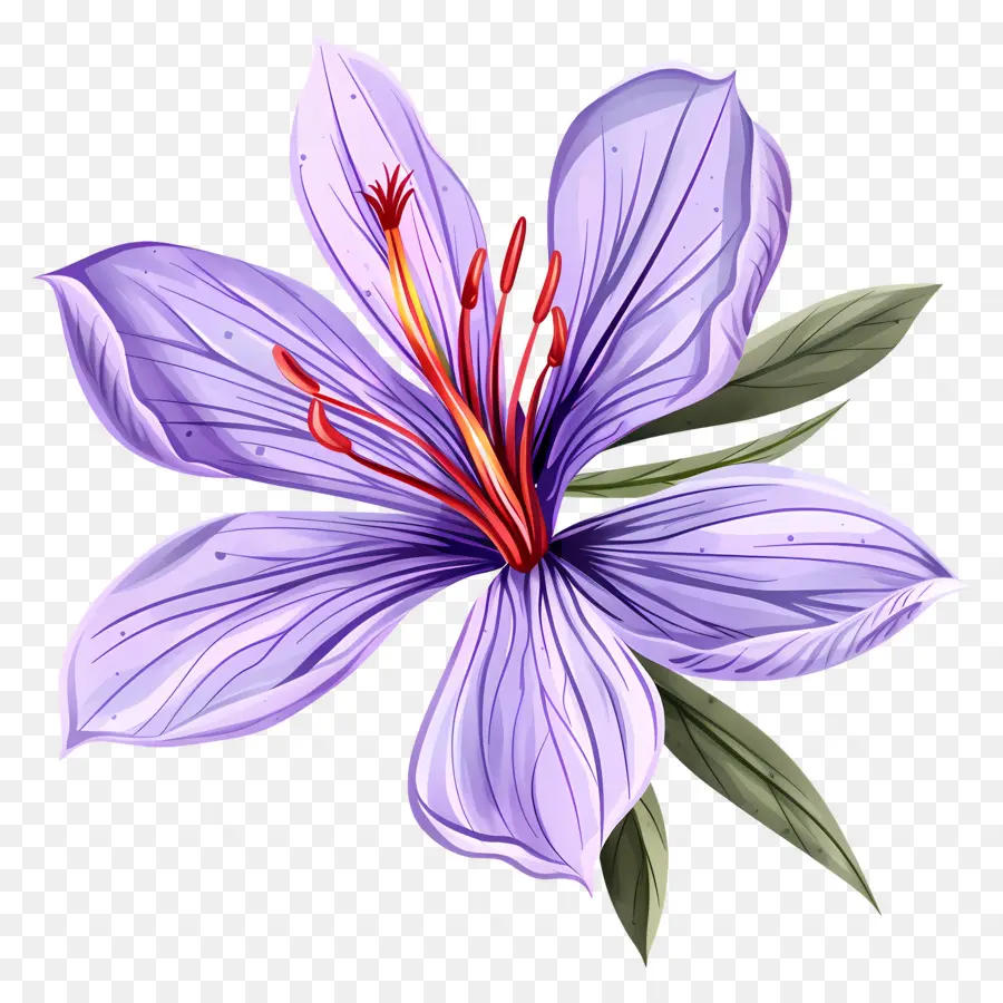 Fleur De Safran，Fleurs Violettes PNG