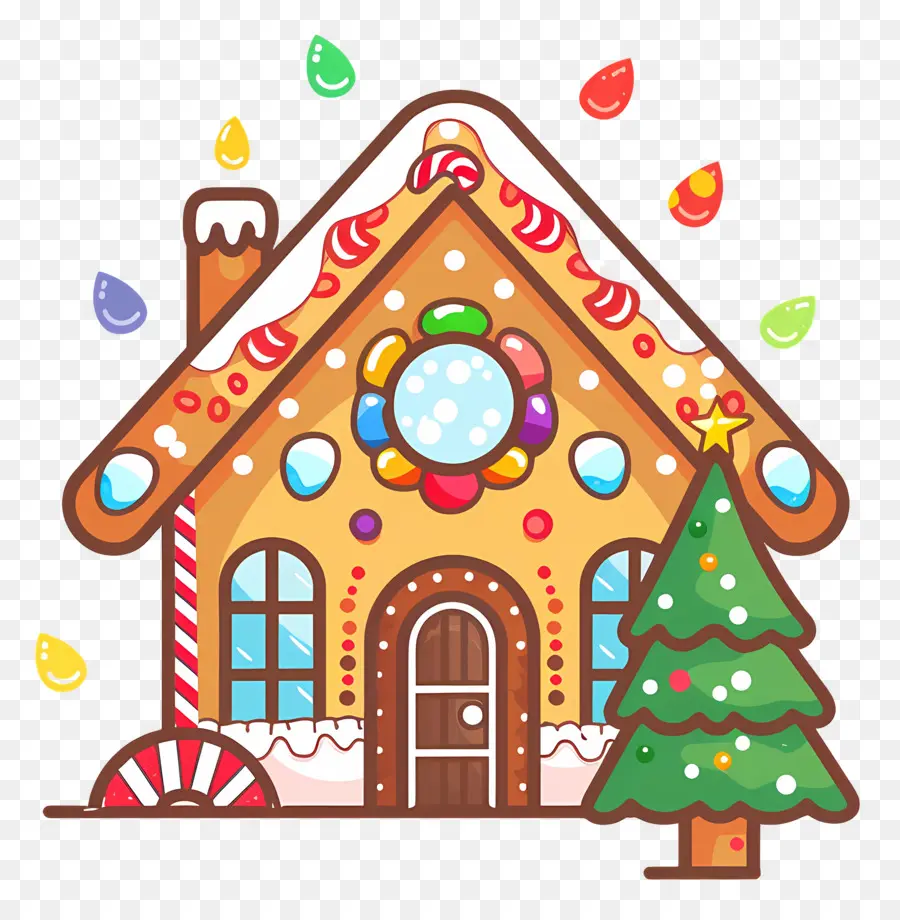 Maison En Pain D'épices De Noël，Maison En Pain D'épice PNG