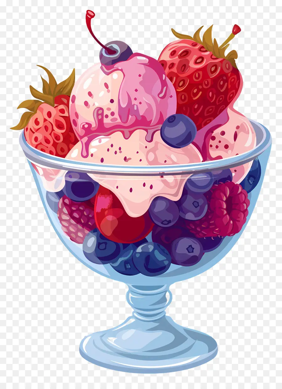 Coupe Glacée，Salade De Fruits PNG