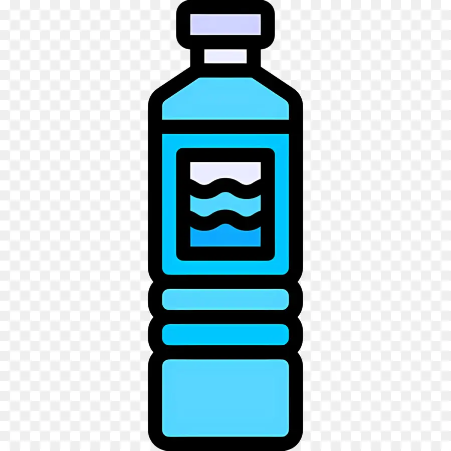 Eau Minérale，Bouteille Bleue PNG