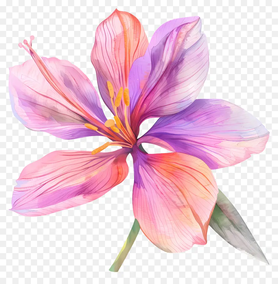 Fleur De Safran，Fleur Violette PNG