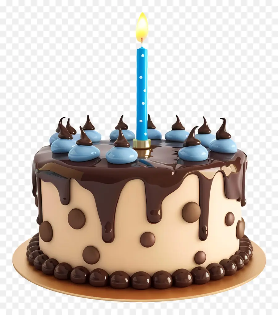 Gâteau D'anniversaire Modèle 3d，Gâteau Au Chocolat PNG