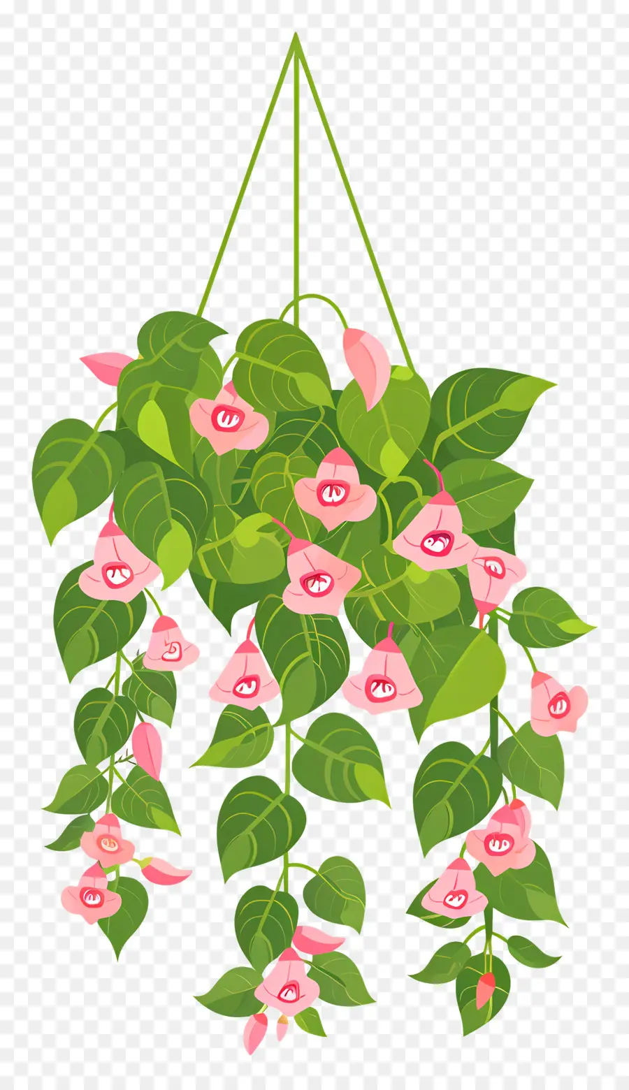 Fleurs Suspendues，Plante Suspendue à Fleurs Roses PNG