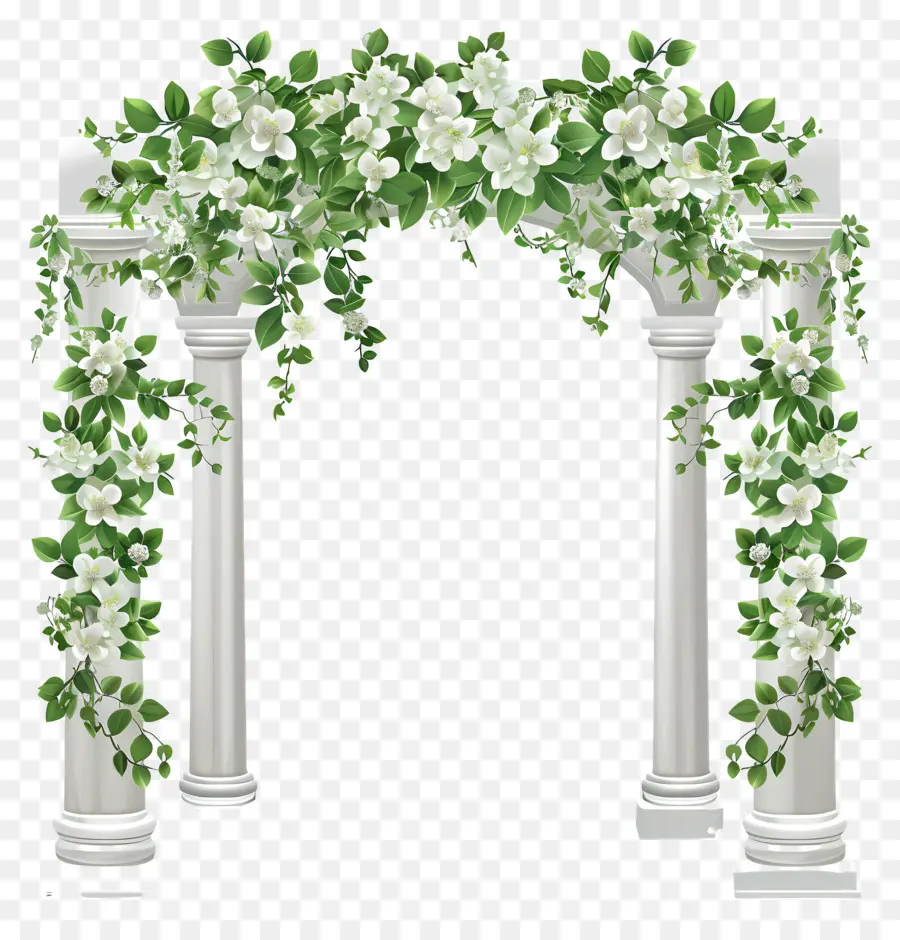 Arche De Mariage，Arche De Colonne Blanche PNG