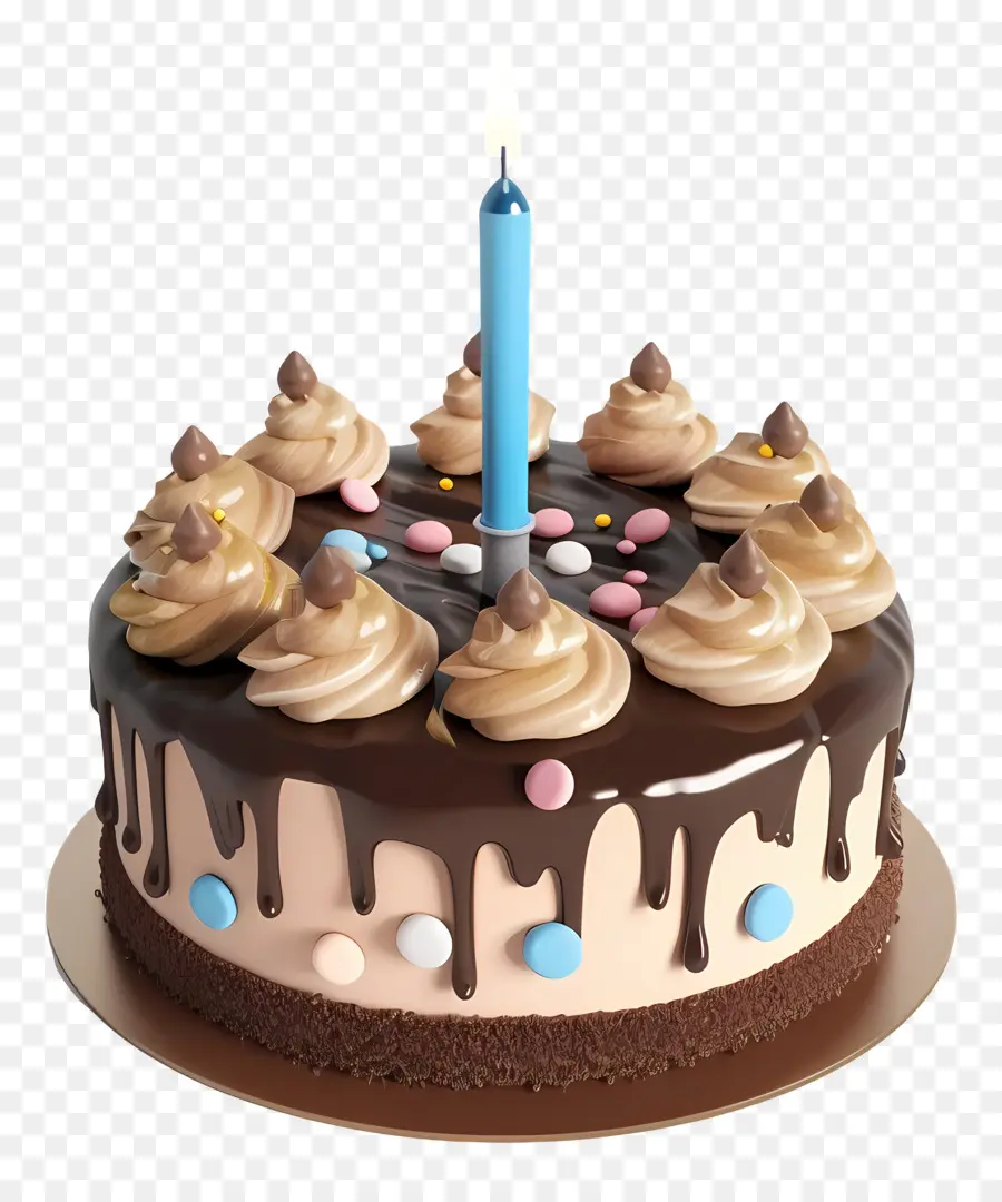 Gâteau D'anniversaire Modèle 3d，Gâteau Au Chocolat PNG