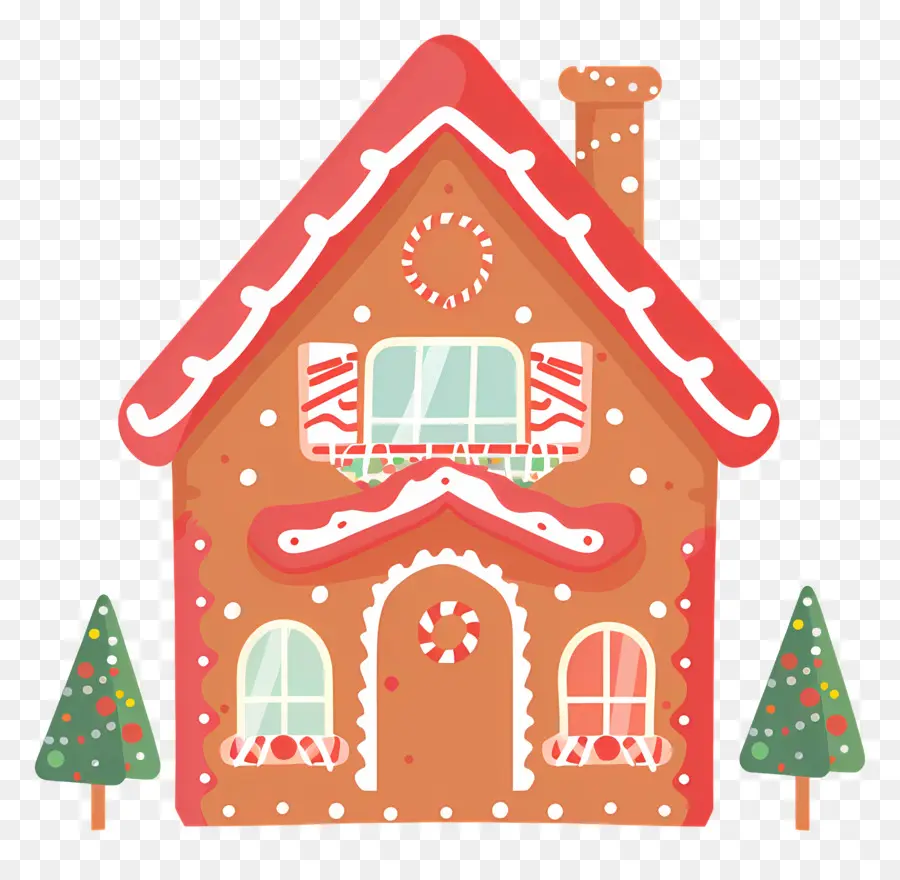 Maison En Pain D'épices De Noël，Maison En Pain D'épice PNG