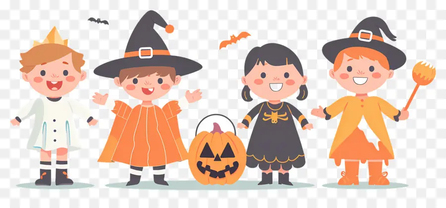 Enfants D'halloween，Enfants Déguisés PNG