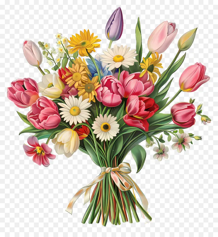 Fleurs Et Bouquets，Bouquet De Fleurs PNG