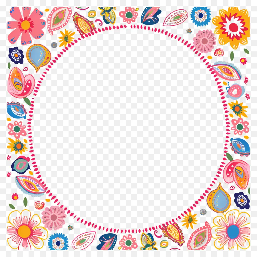 Cadre Floral，Fleurs PNG