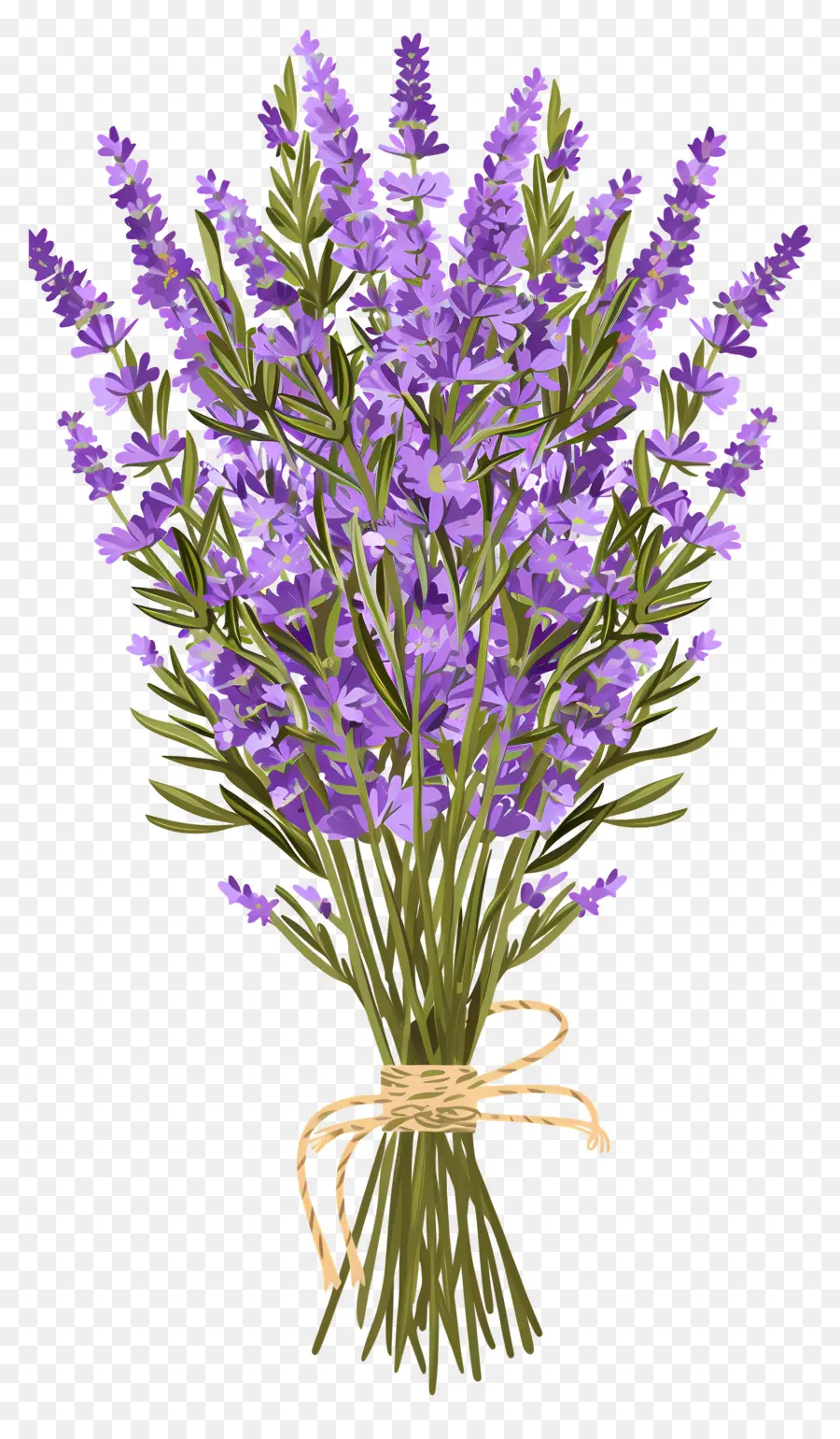 Fleurs De Lavande，Bouquet De Lavande PNG