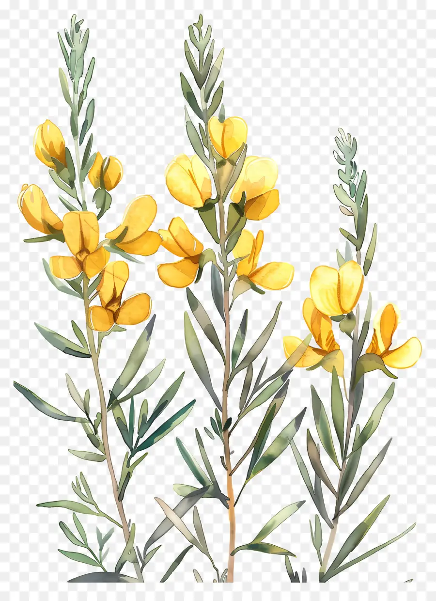 Fleur De Cytisus Wolgaricus，Fleurs Jaunes PNG