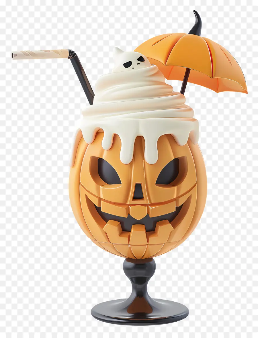 Milk Shake D'halloween，Milk Shake à La Citrouille PNG