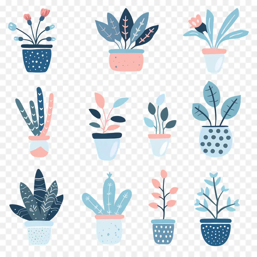 Fleurs En Pots，Plantes En Pot PNG