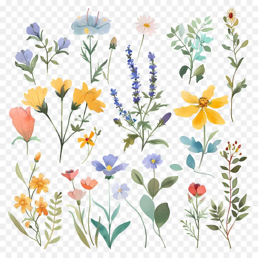 Fleur Sauvage，Diverses Plantes PNG