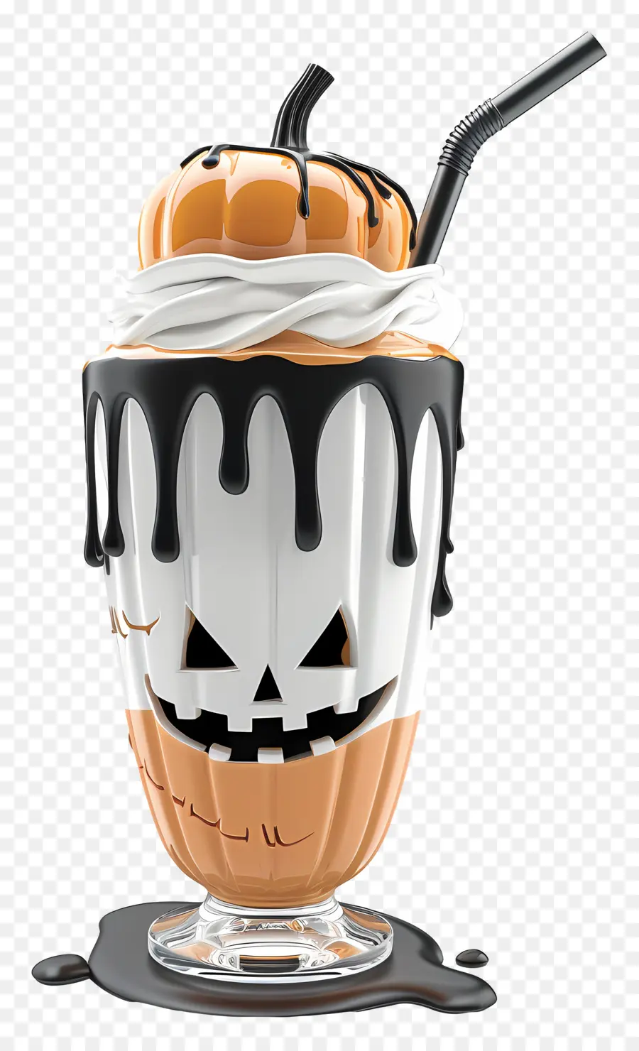 Milk Shake D'halloween，Milk Shake à La Citrouille PNG