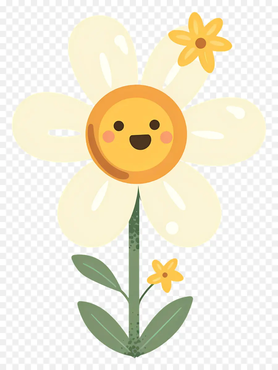 Fleur Emoji，Heureuse Marguerite PNG